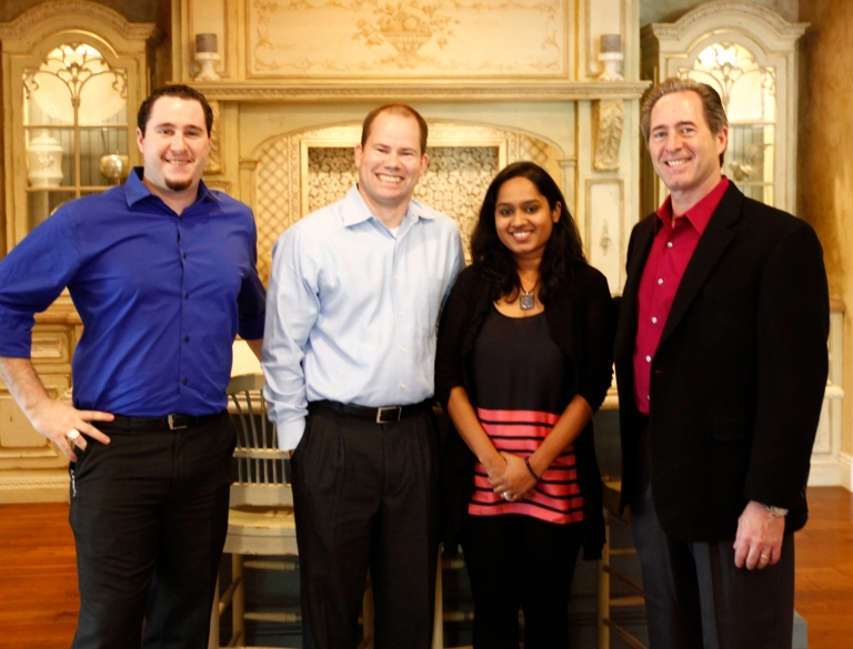 Peter and Anthony Salerno with Andrew Mackenzie and Ash Sukumar of the NKBA.