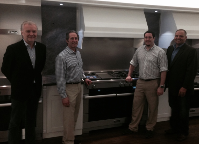 Exclusive photo from Peter Salerno's visit to Miele USA's Princeton showroom.