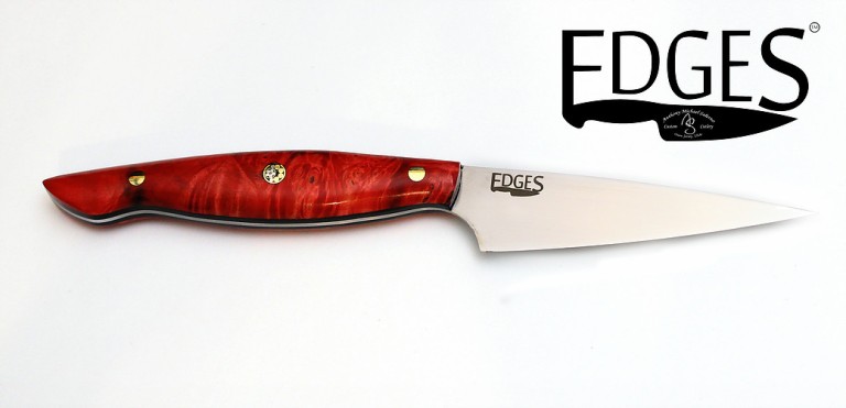 EDGES Paring Knife 04 custom cutlery knife. Credit Peter Salerno Inc.
