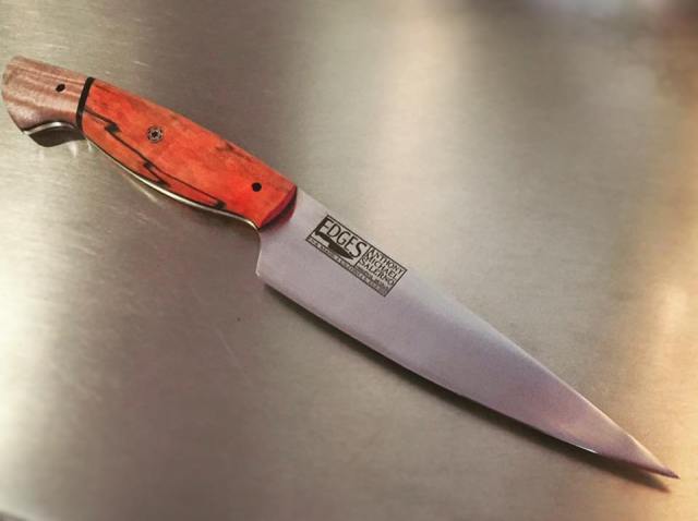 EDGES BBQ knife, custom built for every order. (Credit Peter Salerno Inc.)