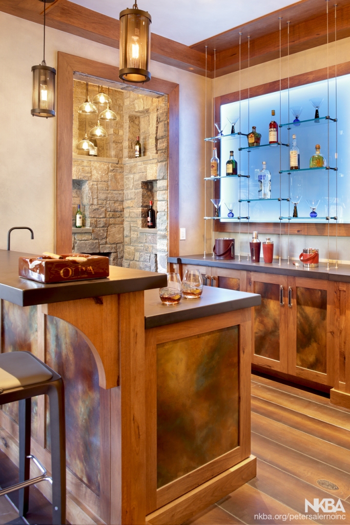 Home bar design by Peter Salerno Inc.